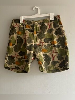 Penfield Men Camouflage Green  Cotton Shorts  Sz L Outdoors Casual Hunting